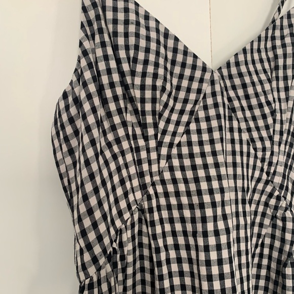 Caron Callahan Gail Dress in Black & White Gingham - Picture 3 of 8